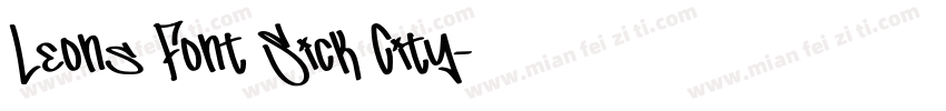 Leons Font Sick City字体转换